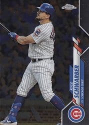 2020 Topps Chrome Base Set Kyle Schwarber #85 card