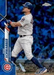 2020 Topps Chrome Sapphire Edition Base Set Kyle Schwarber #119 card