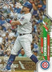 2020 Topps Holiday Base Set Kyle Schwarber #HW14 card