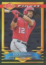 2021 Finest Flashbacks Base Set Kyle Schwarber #78 card