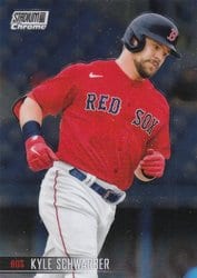 2021 Stadium Club Chrome Base Set Kyle Schwarber #284 card