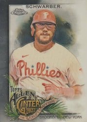 2022 Topps Allen & Ginter Chrome Base Set Kyle Schwarber #131 card