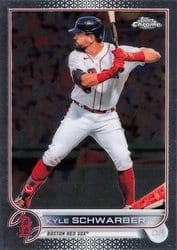 2022 Topps Chrome Base Set Kyle Schwarber #110 card