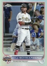 2022 Topps Chrome Update 2022 All-Star Game Kyle Schwarber #ASGC-32 card