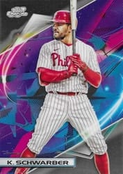2022 Topps Cosmic Chrome Base Set Kyle Schwarber #152 card