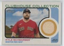 2022 Topps Heritage Clubhouse Collection Relics Kyle Schwarber #CC-KS card