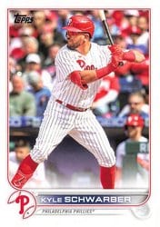 2022 Topps Update Base Set Kyle Schwarber #US88 card