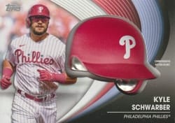 2022 Topps Update Commemorative Batting Helmets Kyle Schwarber #BH-KS card