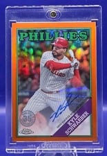2023 Topps Chrome Update 1988 Topps Baseball Autographs Kyle Schwarber #88CA-KS card