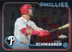 2024 Topps Chrome Base Set Kyle Schwarber #71 card
