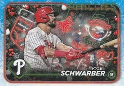 2024 Topps Holiday Base Set Kyle Schwarber #H65 card