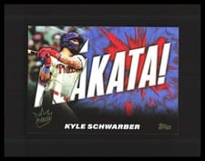2025 Topps Plakata Kyle Schwarber #PLAK-46 card