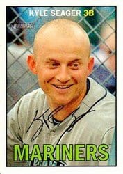 2016 Topps Heritage Base Set Kyle Seager #51 card