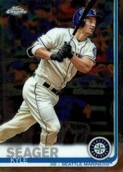 2019 Topps Chrome Base Set Kyle Seager #156 card