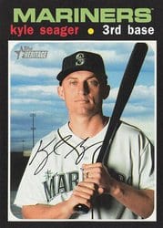 2020 Topps Heritage Base Set Kyle Seager #138 card