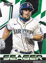 2021 Topps Fire Base Set Kyle Seager #180 card
