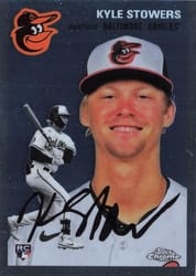 2023 Topps Chrome Platinum Anniversary Base Set Kyle Stowers #80 card