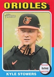 2024 Topps Heritage Mini Base Set Kyle Stowers #272 card