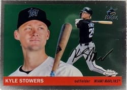 2025 Topps Chrome Platinum Base Set Kyle Stowers #72 card