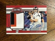 2021 Panini Chronicles Plates & Patches Rookie Jersey Autographs Kyle Trask #PP-KTR card