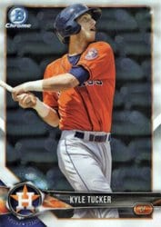 2018 Bowman Chrome Prospects Kyle Tucker #BCP55 card