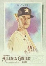2020 Topps Allen & Ginter Base Set Kyle Tucker #162 card