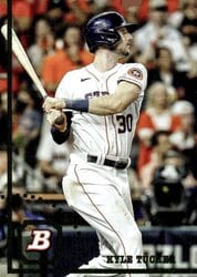 2022 Bowman Heritage Base Set Kyle Tucker #43 card