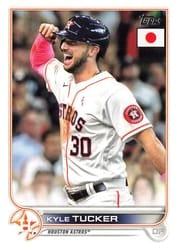 2022 Topps Japan Edition Base Set Kyle Tucker #81 card