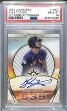 2024 Topps Luminaries Hit Kings Autographs Kyle Tucker #HK-KT card
