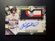 2025 Topps Diamond Icons Autographed Jumbo Patches Kyle Tucker #AJP-KT card