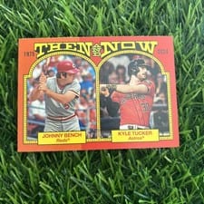 2024 Topps Heritage Then And Now Kyle Tucker / Johnny Bench #TAN-10 card