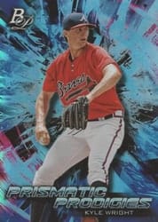 2018 Bowman Platinum Prismatic Prodigies Kyle Wright #PPP-37 card