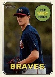 2018 Topps Heritage Minor League Base Set Kyle Wright #206 card