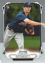 2019 Bowman Sterling Base Set Kyle Wright #BSR-60 card
