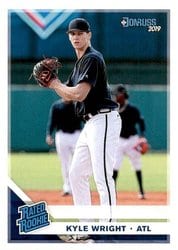 2019 Donruss Base Set Kyle Wright #44 card
