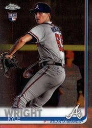 2019 Topps Chrome Base Set Kyle Wright #120 card
