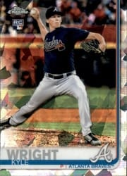 2019 Topps Chrome Sapphire Edition Base Set Kyle Wright #473 card