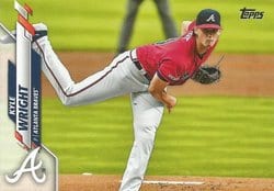 2020 Topps Update Base Set Kyle Wright #U-165 card