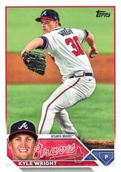 2023 Topps Base Set Kyle Wright #573 card