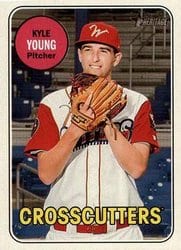 2018 Topps Heritage Minor League Base Set Kyle Young #130 card