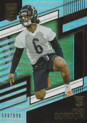 2022 Donruss Elite Base Set Kyler Gordon #192 card