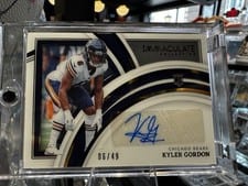 2022 Panini Immaculate Collection Kyler Gordon #160 card