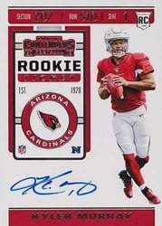 2019 Panini Contenders Base Set Kyler Murray #101 card