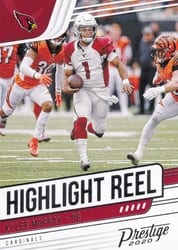 2020 Panini Prestige Highlight Reel Kyler Murray #HR-KM card