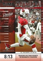 2023 Panini Prestige Time Stamped Kyler Murray #5 card