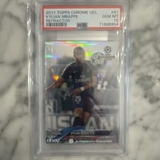 Kylian Mbappe 2017 Topps Chrome UEFA Champions League card