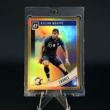 2018 Panini Donruss Kylian Mbappe Optic Orange #132 card