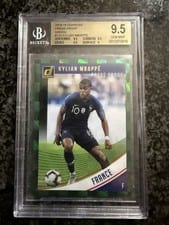 2018 Panini Donruss Kylian Mbappe Press Proof Green #132 card