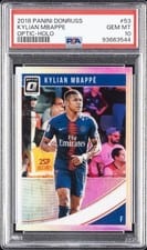 2018 Panini Donruss Kylian Mbappe Optic Holo #53 card