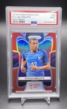 2018 Panini Prizm World Cup Kylian Mbappe Red Prizm #80 card